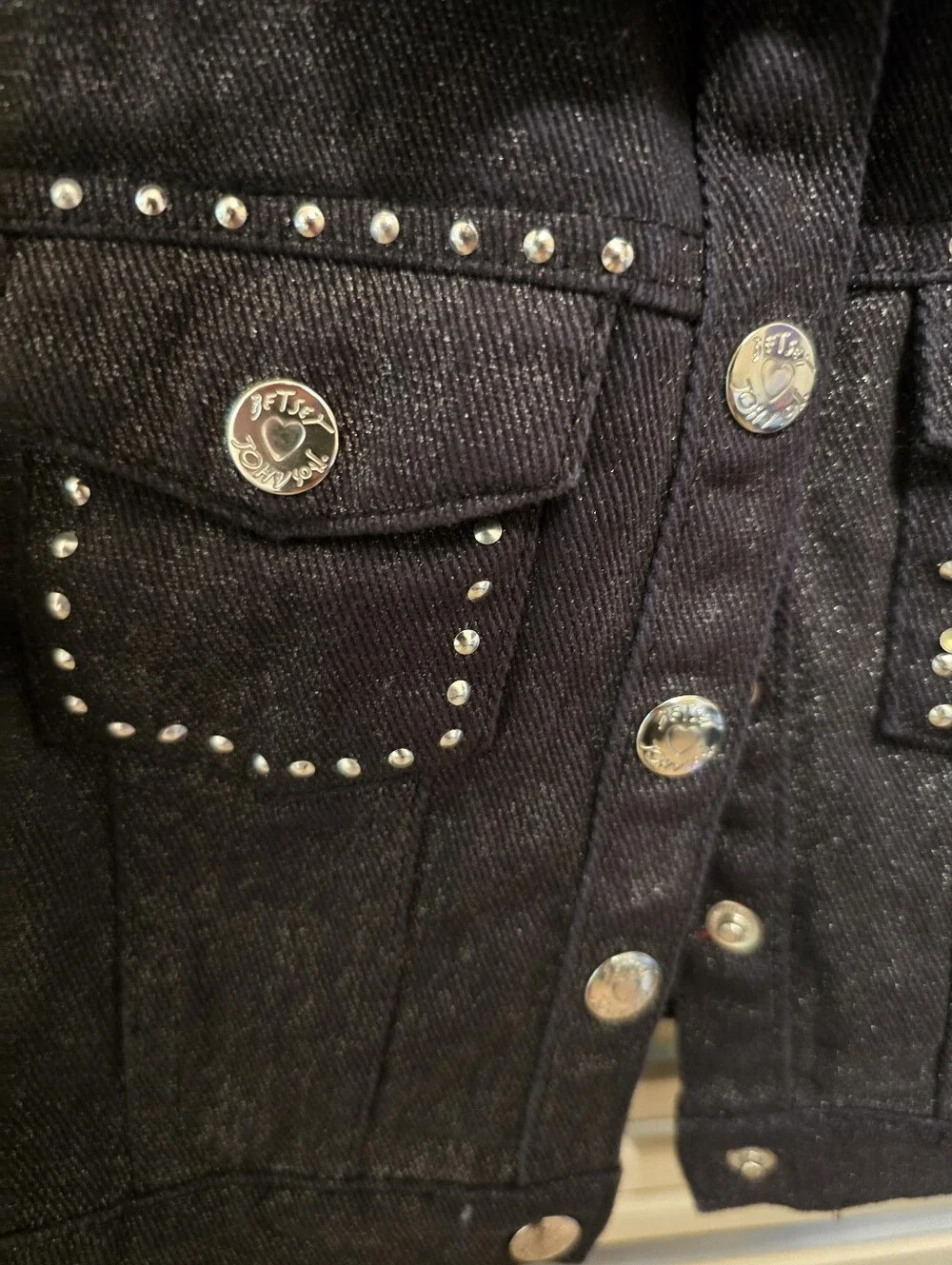 Betsey Johnson Girls Denim Vest